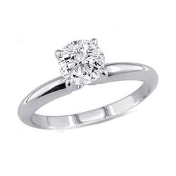 0.85 ct Round cut Diamond Solitaire Ring, G-H, VS