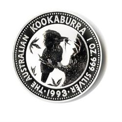 Australian Kookaburra 1 oz Silver 1993