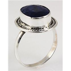 SAPPHIRE CORRUNDUM 31.20CTW ANTIQUE LOOKS .925 RING