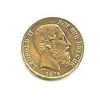 Image 1 : Belgium 20 franc Leopold II Gold Coin