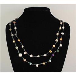 215.70CTW LONG FRESHWATER PEARL NECKLACE ASSORTED