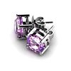 Image 1 : Amethyst 2.60ctw Earring 14kt White Gold