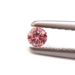 1.0 carat Natural Pink Diamond Loose Round SI 6.5mm