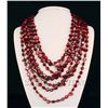 Image 1 : 1019.00CTW CERISE 8 ROW MOTHER OF PEARL NECKLACE