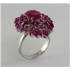 Image 1 : 34.73CTW Pretty Pink Ruby Stone in Silver Ring