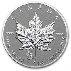 2012 1 oz Silver Canadian Maple Leaf - Dragon Privy