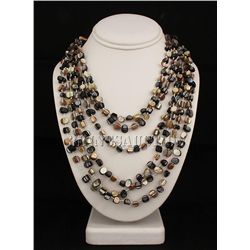 696.00CTW MULTI-COLOR 6 ROW MOTHER OF PEARL NECKLACE