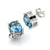 Image 1 : Aqua Marine 1.50ctw Earring 14kt White Gold