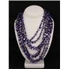 Image 1 : 1049.00CTW PURPLE 8 ROW MOTHER OF PEARL NECKLACE