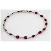 Image 1 : Natural 5.95CT Ruby Gemstone in Silver Bezel Bracelet 2