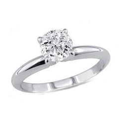 0.25 ct Round cut Diamond Solitaire Ring, G-H, I
