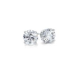 0.75 ctw Round cut Diamond Stud Earrings G-H, VVS