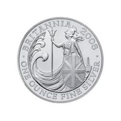 Uncirculated Silver Britannia 1 oz 2008