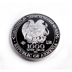 Armenia 5 oz Silver Noahs Ark 2012