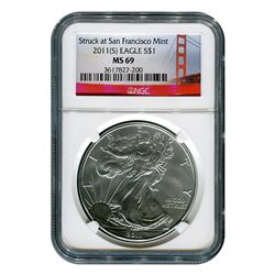 Certified Uncirculated Silver Eagle 2011(S) San