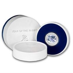 2011 1 oz Silver Pitcairn Island $2 Lunar Rabbit