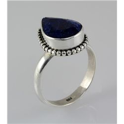 SAPPHIRE CORRUNDUM 21.15CTW SILVER RING