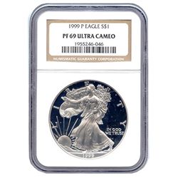 Certified Proof Silver Eagle PF69 1999-2002