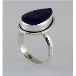 SAPPHIRE CORRUNDUM 24.28CTW SILVER RING