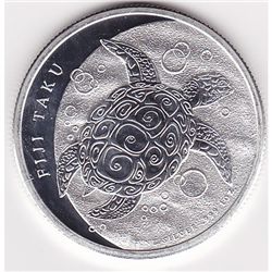 Fiji $2 Taku (Hawksbill Turtle) 1 oz Silver 2012