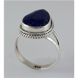 SAPPHIRE CORRUNDUM 27.50CTW SILVER RING