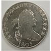 Image 1 : 1805 BUST HALF DOLLAR OVERTON 105 R4 AU CLEANED