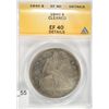 Image 1 : 1840 Seated Dollar ANACS EF40 Cleaned