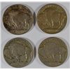 Image 2 : 4-1913 I BUFFALO NICKELS "GRADING SET" (FINE,VF,XF,AU)
