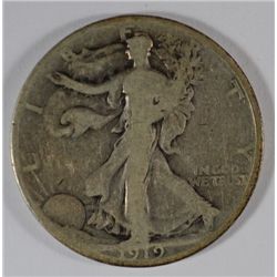 1919 WALKING LIBERTY HALF DOLLAR VG