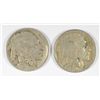 Image 1 : 1916-S VF & 1918-D VG BUFFALO NICKELS
