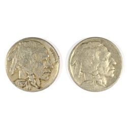 1926-S VG & 1927-D VF BUFFALO NICKELS