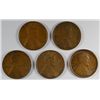 Image 1 : 5-1909 VDB LINCOLN CENTS "GRADING SET" (VG,FINE, VF, XF,AU)