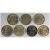 Image 2 : 7 JEFFERSON NICKELS (38-S UNC, 39-VG, 43 UNC, 43-S UNC, 48 AU, 48-D UNC, 69-S PF