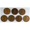 Image 1 : 7 LINCOLN CENTS (09 VDB, 09,10-S,11-D,13-D,15-D,16-D) GOOD-VF