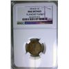 Image 1 : 1914-D LINCOLN ONE CENT NGC FINE, HAS MINT DONE, ERROR, MINOR PLANCHET FLAW OBV.