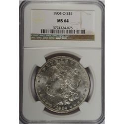 1904-O MORGAN DOLLAR NGC MS64