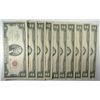 Image 1 : 10 $2 RED SEAL NOTES. ALL NICE VF-XF
