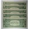 Image 2 : 5 $1 SILVER CERTIFICATES STAR NOTES