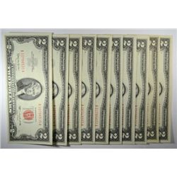 10 1963 $2 NOTES HIGH GRADE