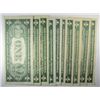 Image 2 : 10 1935 $1 SILVER CERTIFICATES NICE NOTES