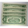 Image 2 : 4 NICE $2 RED SEAL NOTES