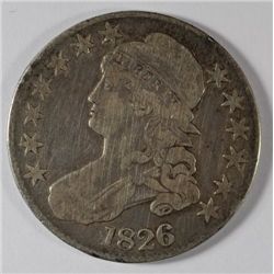 1826 BUST HALF DOLLAR FINE