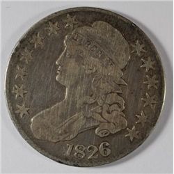 1826 BUST HALF DOLLAR FINE