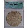 Image 1 : 1901 MORGAN SILVER DOLLAR, ICG MS-62, LISTS FOR $5500.00  100% ORIGINAL