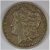 Image 1 : 1879-CC MORGAN SILVER DOLLAR, ABOUT XF  " CLEAR CC "