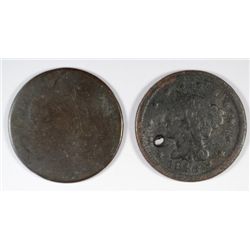 2 CULL LARGE CENTS