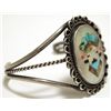 Image 2 : Vintage Old Pawn Zuni Multi-Stone Inlay Kachina Sterling Silver Cuff Bracelet - LL?