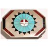 Image 1 : Zuni Multi-Stone Inlay Sunface Sterling Silver Buckle - Fred & Lolita Natachu