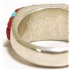 Image 4 : Navajo Multi-Stone Sun Face Sterling Silver Men's Ring - Wilbert Manning