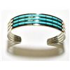 Image 1 : Zuni Turquoise Sterling Silver Cuff Bracelet - Anselm Wallace